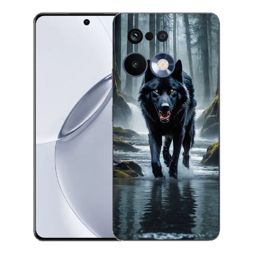 Gelový kryt mmCase na Realme 16 Pro+ - černý vlk