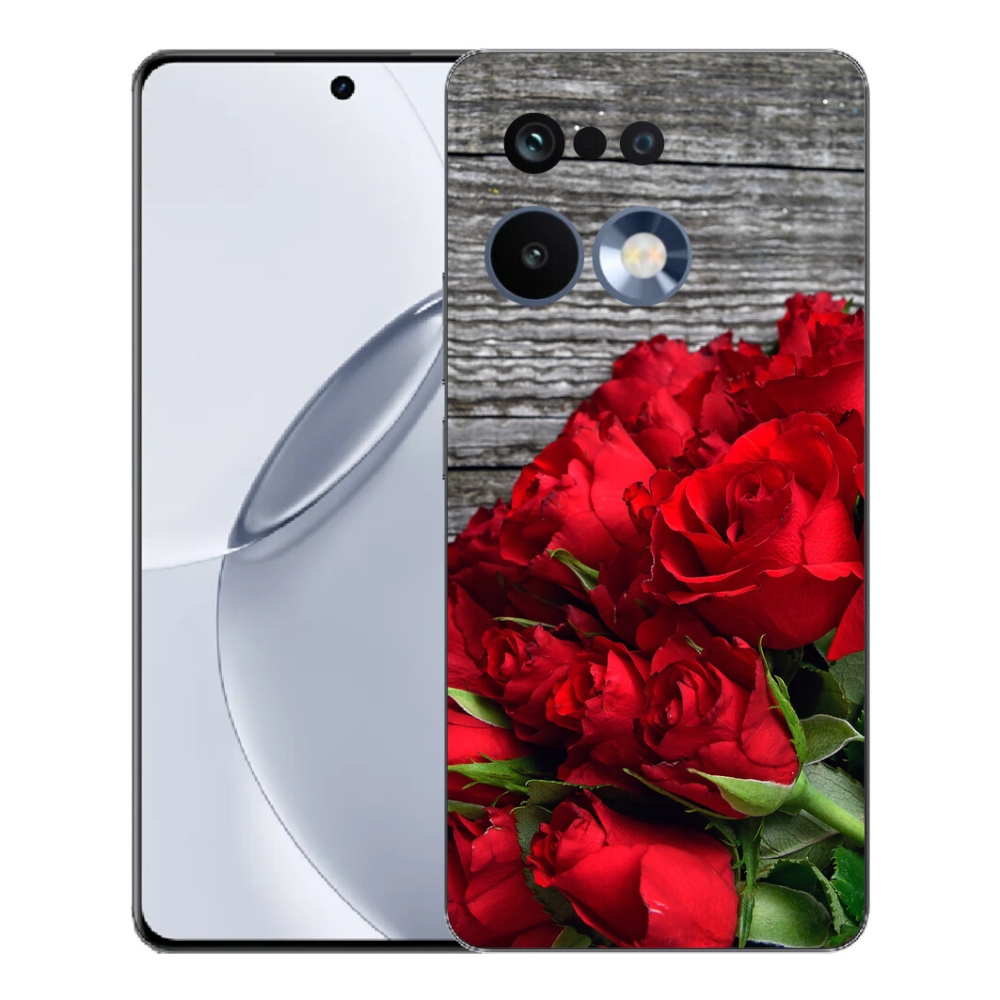 Gelový kryt mmCase na Realme 16 Pro+ - červené růže