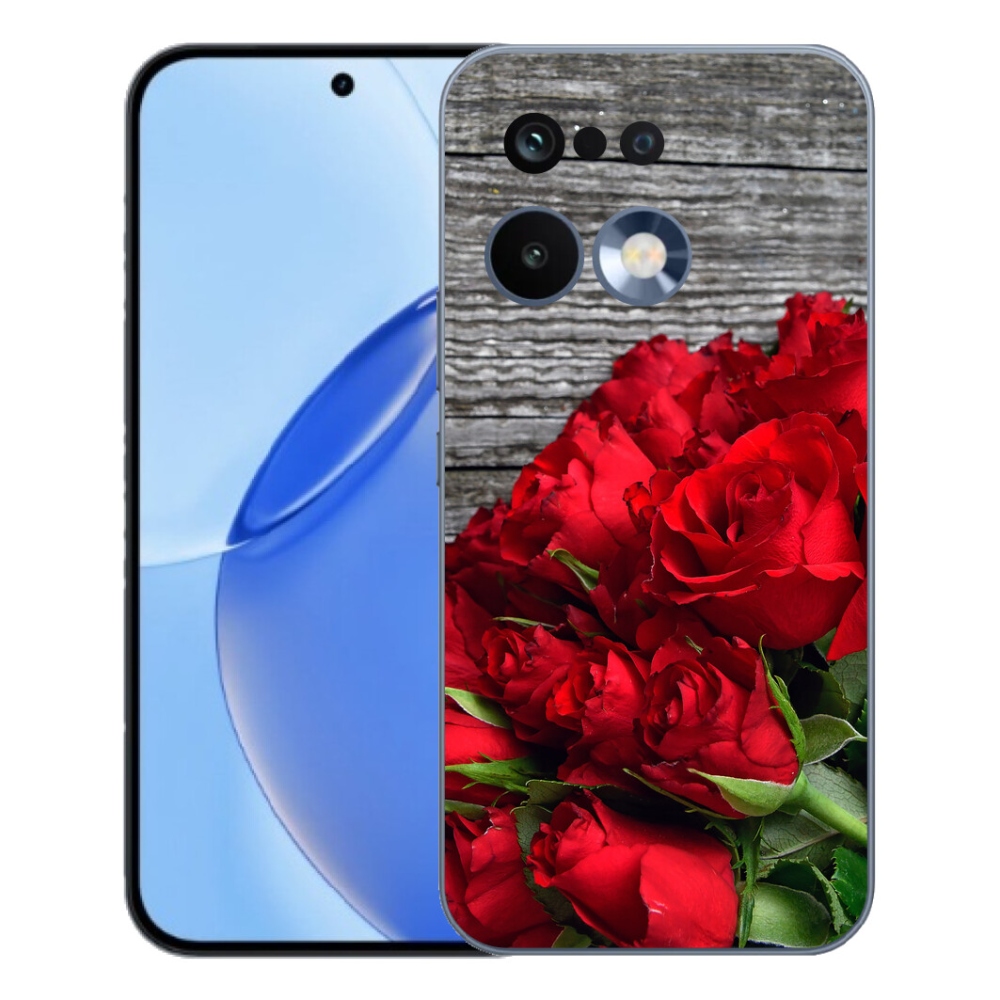Gelový kryt mmCase na Realme 16 Pro - červené růže