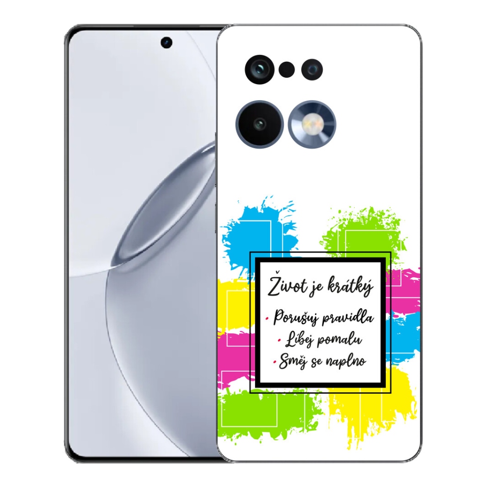 Gelový kryt mmCase na Realme 16 Pro+ - citát 5 bílé pozadí