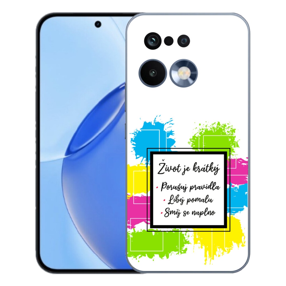 Gelový kryt mmCase na Realme 16 Pro - citát 5 bílé pozadí