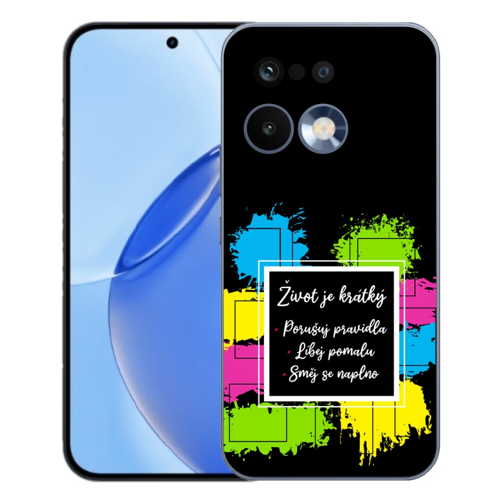 Gelový kryt mmCase na Realme 16 Pro - citát 5 černé pozadí
