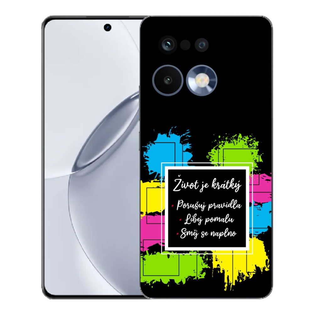 Gelový kryt mmCase na Realme 16 Pro+ - citát 5 černé pozadí