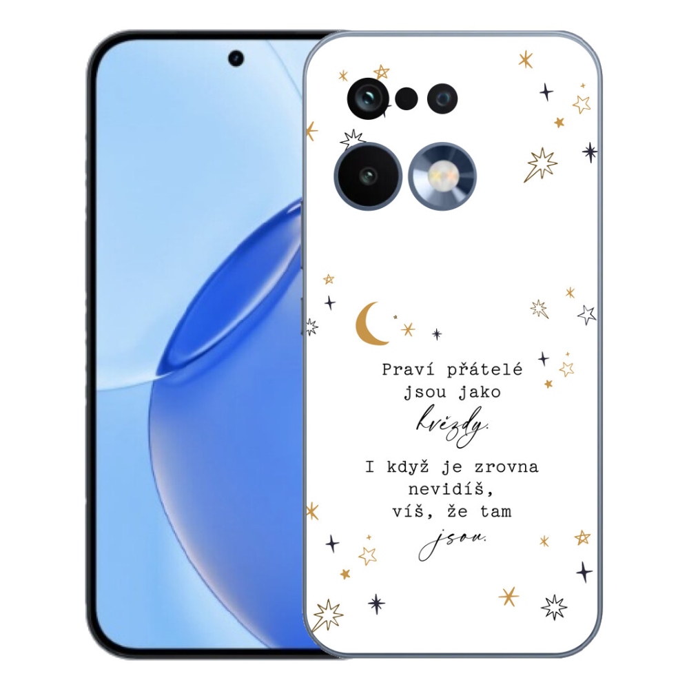 Gelový kryt mmCase na Realme 16 Pro - citát 6 bílé pozadí