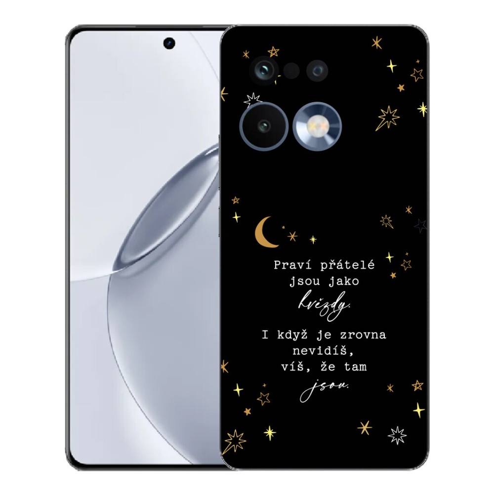 Gelový kryt mmCase na Realme 16 Pro+ - citát 6 černé pozadí