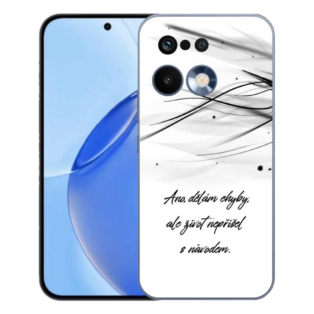 Gelový kryt mmCase na Realme 16 Pro - citát bílé pozadí
