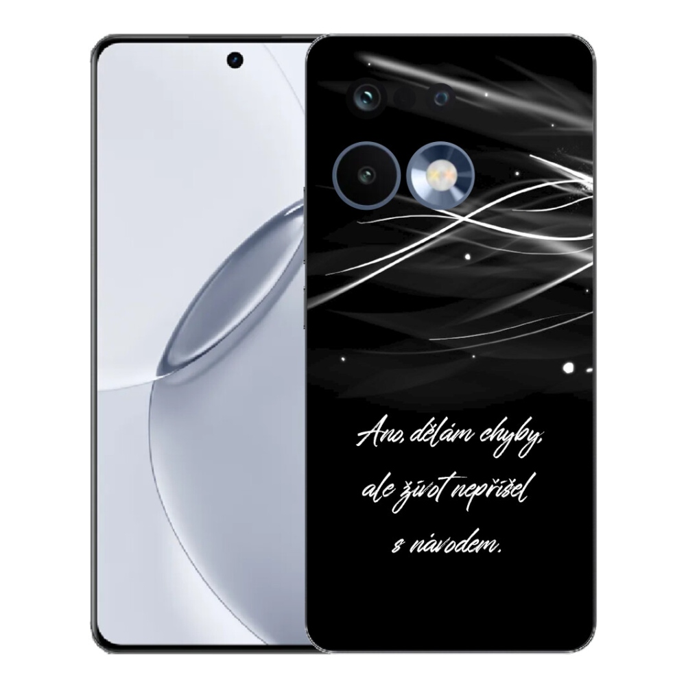 Gelový kryt mmCase na Realme 16 Pro+ - citát černé pozadí