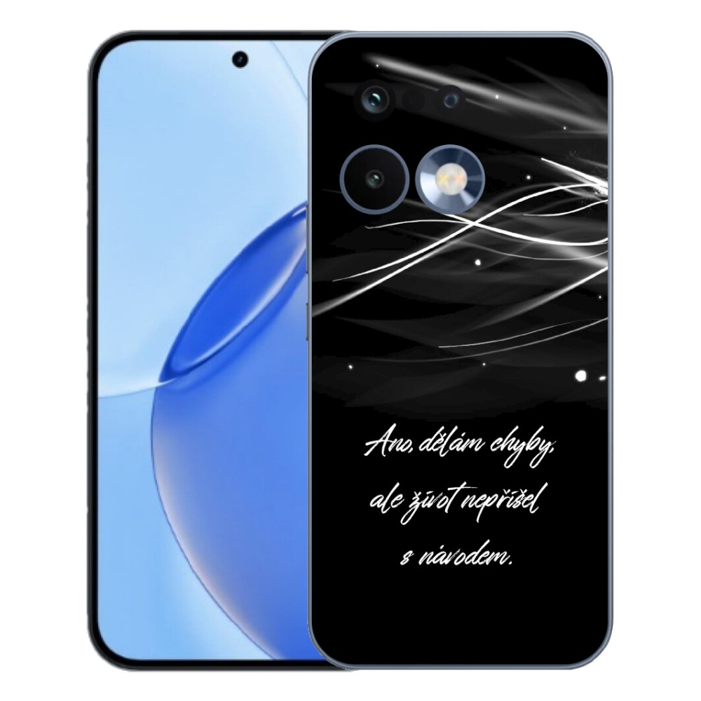 Gelový kryt mmCase na Realme 16 Pro - citát černé pozadí