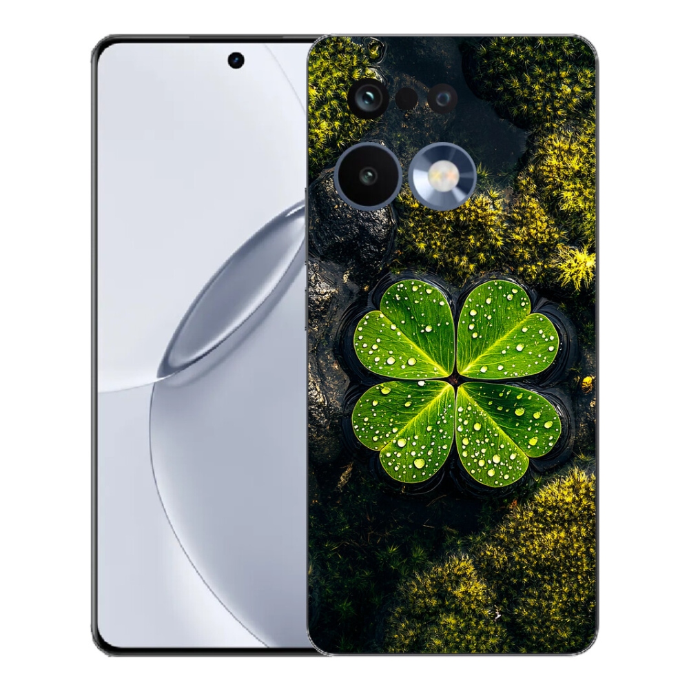 Gelový kryt mmCase na Realme 16 Pro+ - čtyřlístek