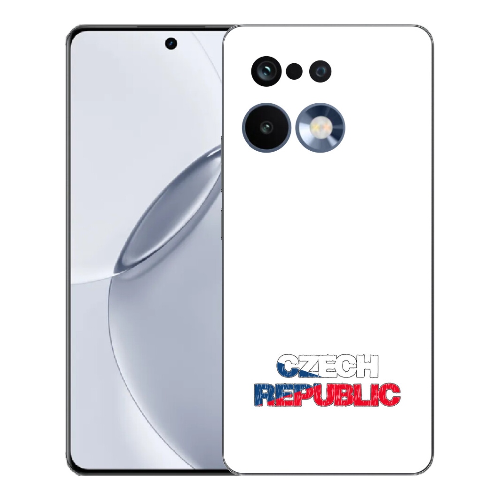 Gelový kryt mmCase na Realme 16 Pro+ - Czech Republic bílé pozadí