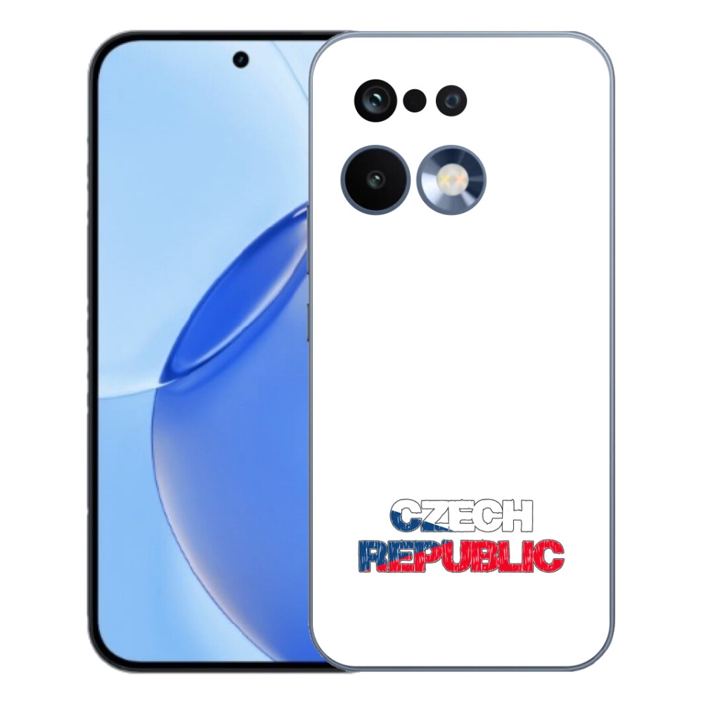 Gelový kryt mmCase na Realme 16 Pro - Czech Republic bílé pozadí