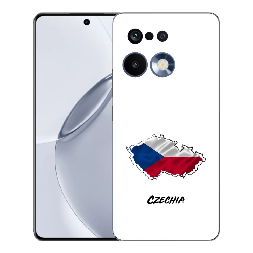 Gelový kryt mmCase na Realme 16 Pro+ - Czechia bílé pozadí