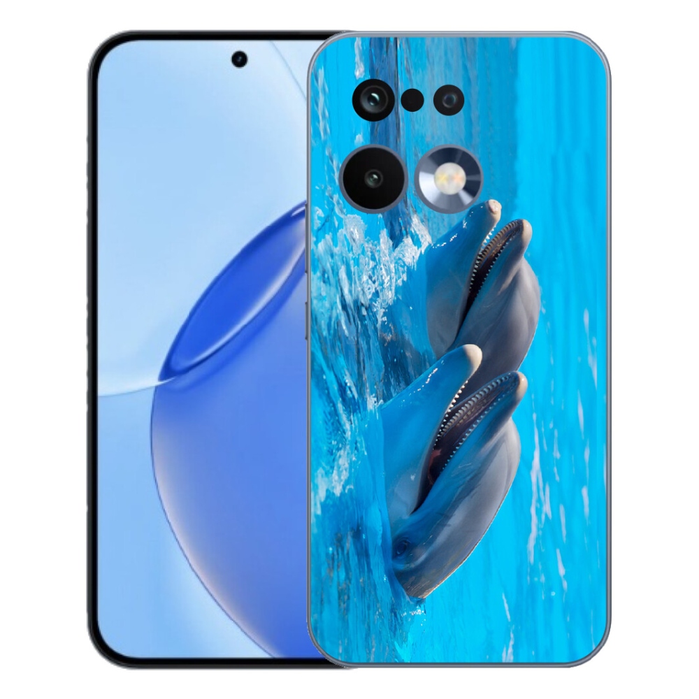 Gelový kryt mmCase na Realme 16 Pro - delfíni