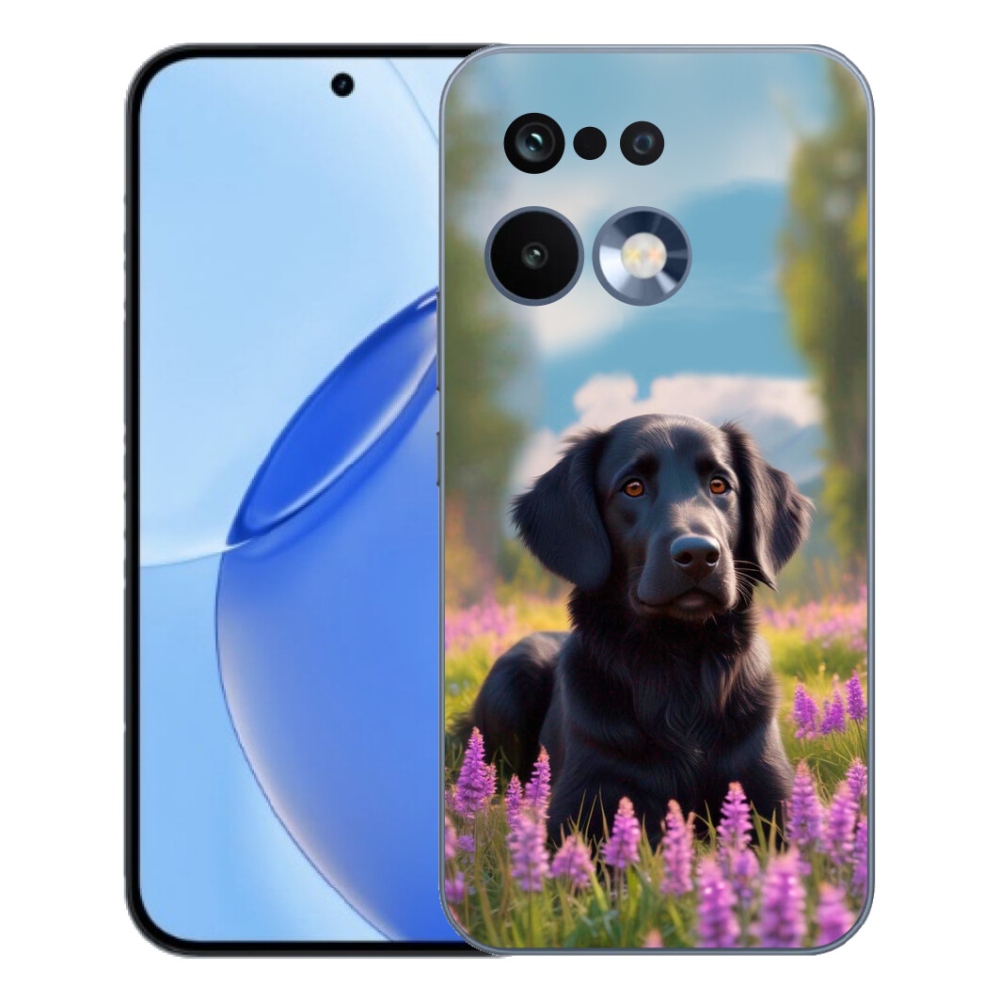 Gelový kryt mmCase na Realme 16 Pro - elegantní černý retrívr