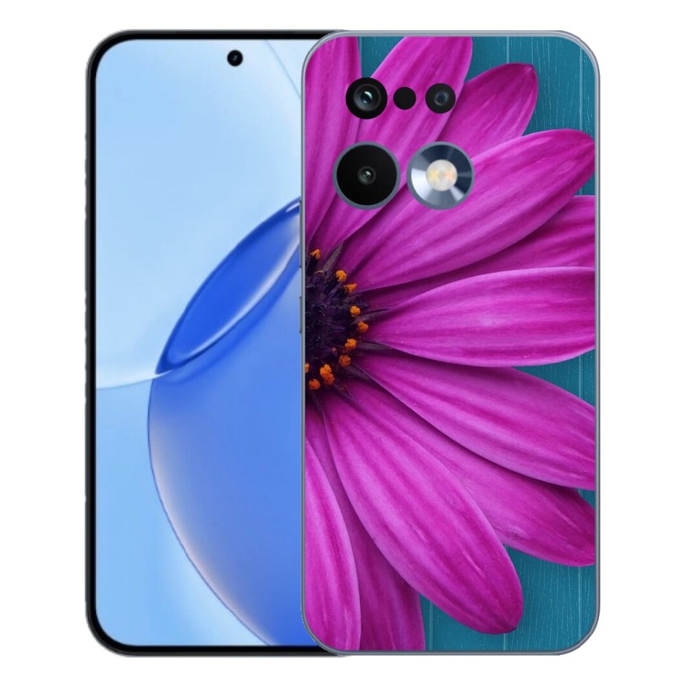 Gelový kryt mmCase na Realme 16 Pro - fialová kopretina