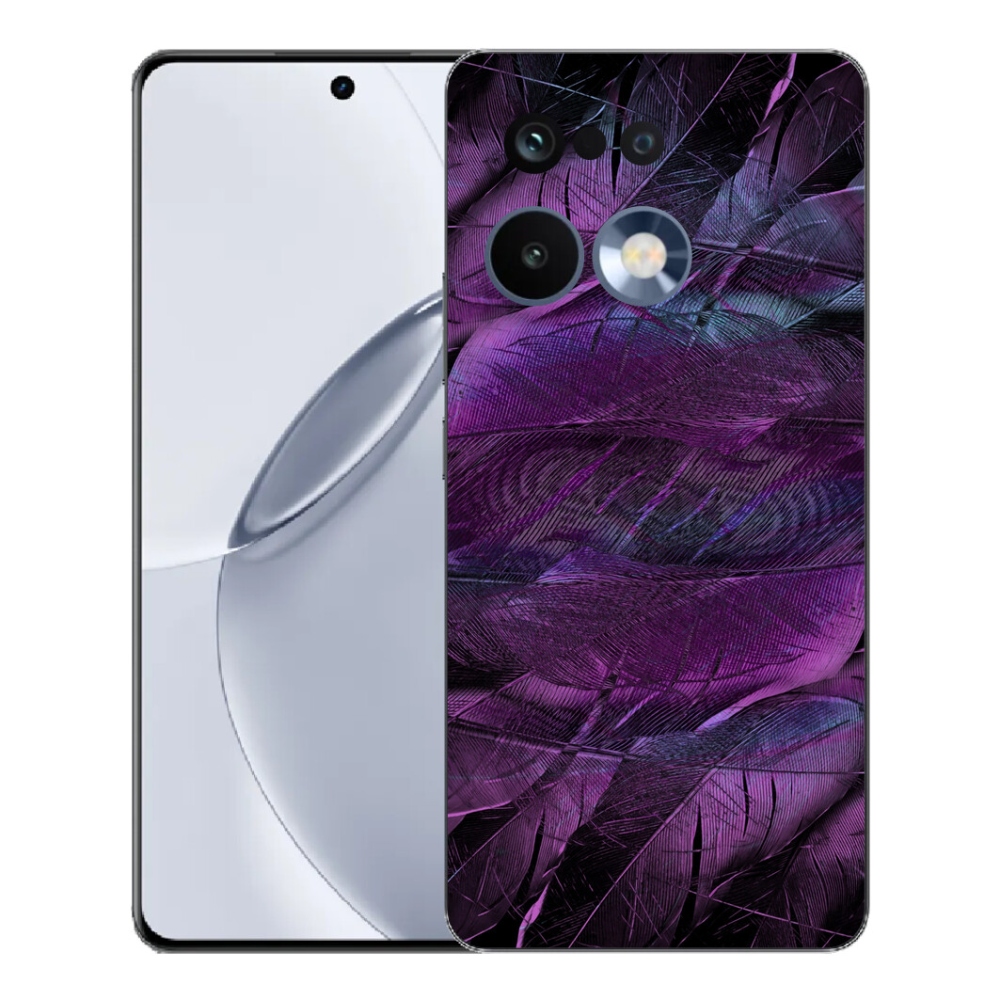 Gelový kryt mmCase na Realme 16 Pro+ - fialová pírka