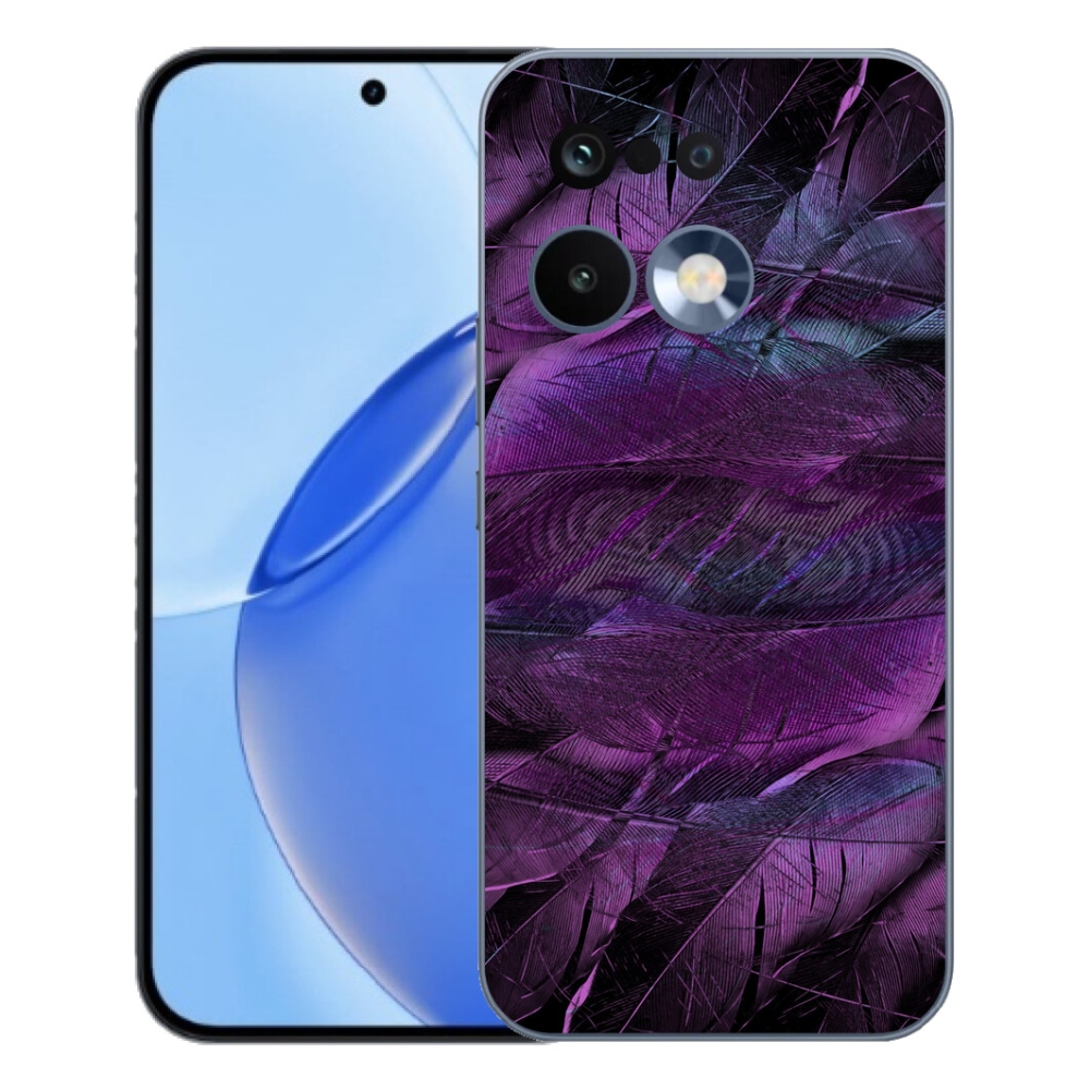 Gelový kryt mmCase na Realme 16 Pro - fialová pírka