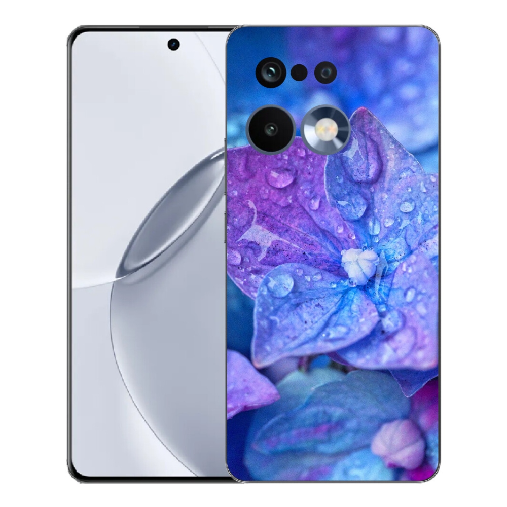 Gelový kryt mmCase na Realme 16 Pro+ - fialový květ