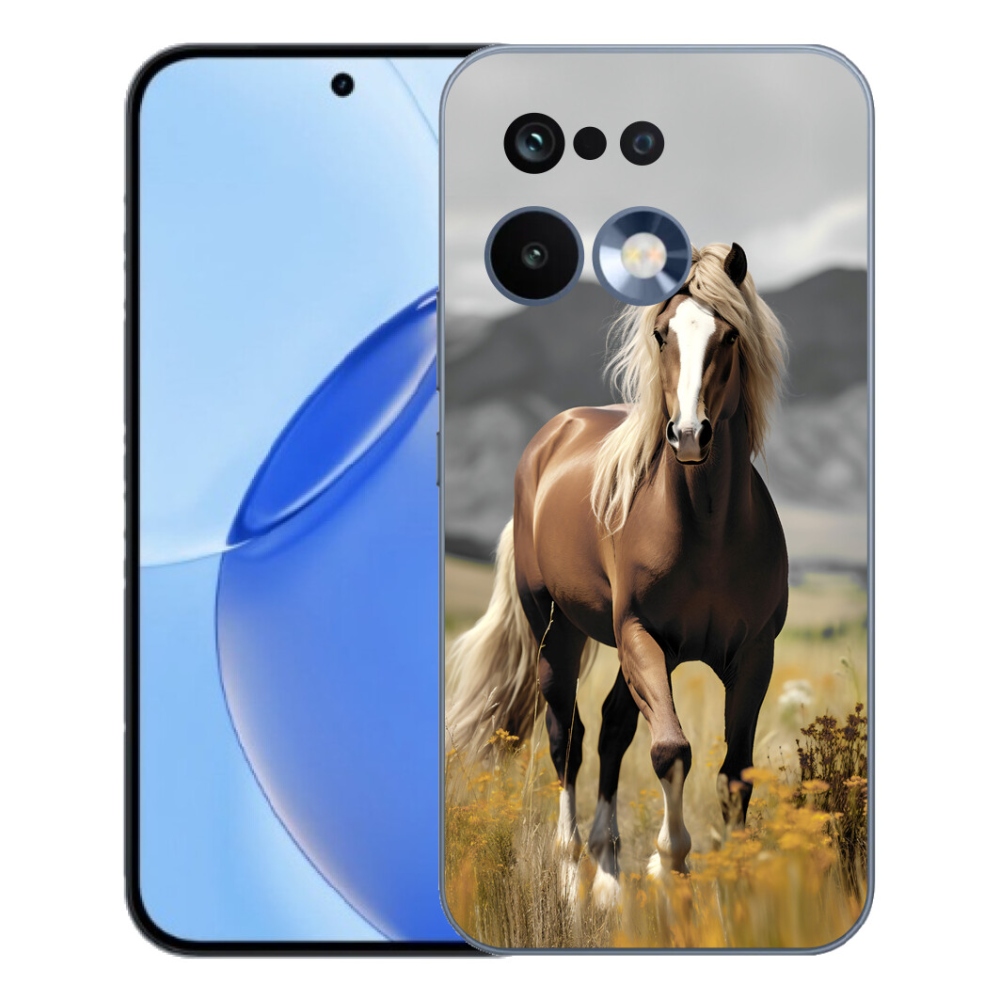 Gelový kryt mmCase na Realme 16 Pro - hnědý kůň 1