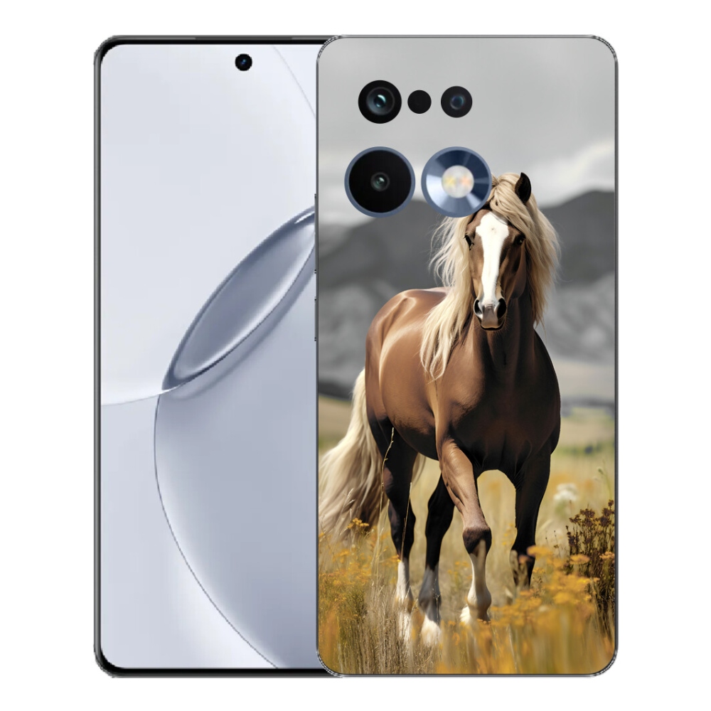 Gelový kryt mmCase na Realme 16 Pro+ - hnědý kůň 1