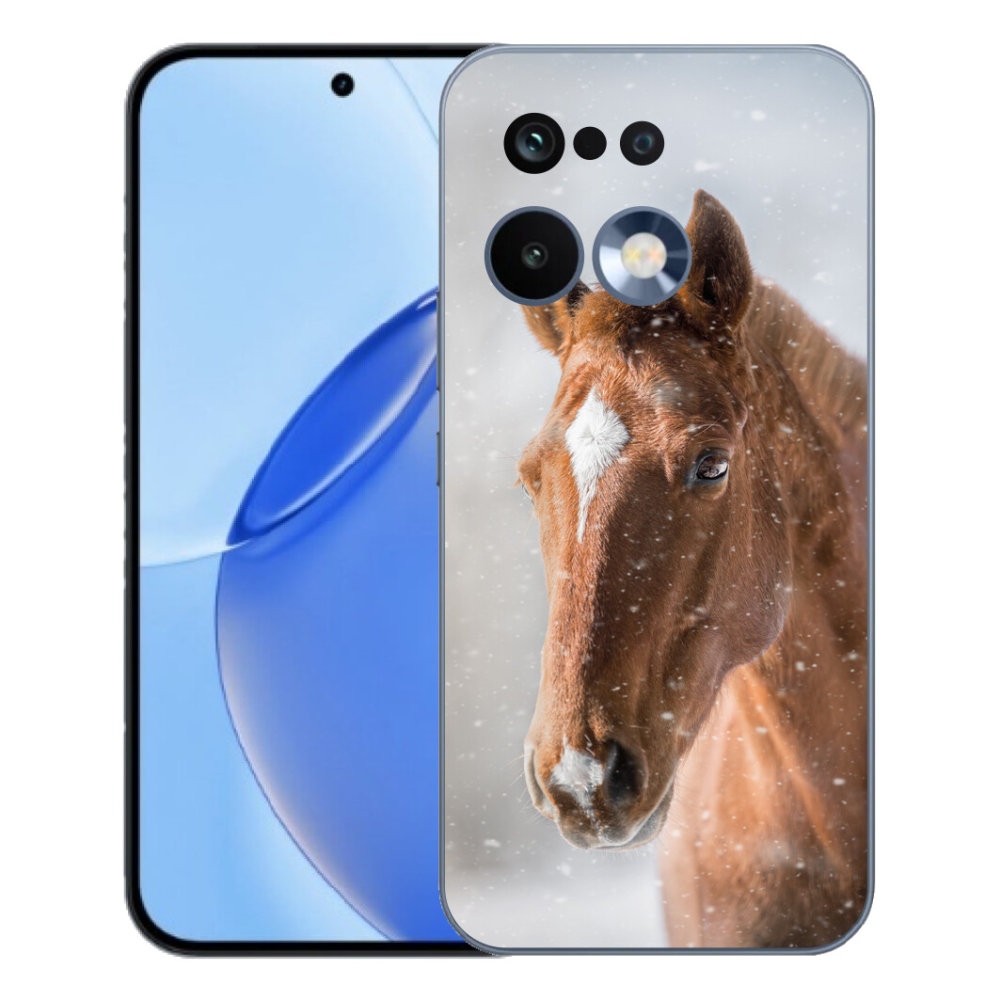 Gelový kryt mmCase na Realme 16 Pro - hnědý kůň 2