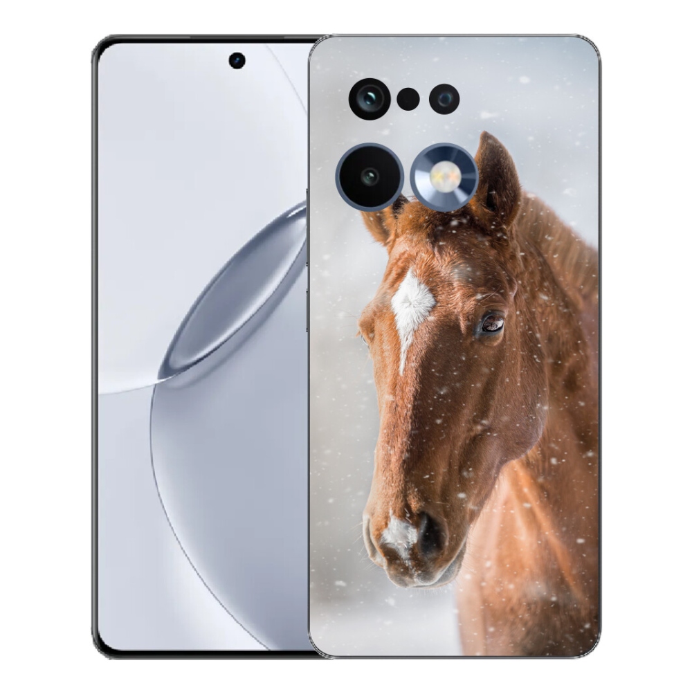 Gelový kryt mmCase na Realme 16 Pro+ - hnědý kůň 2