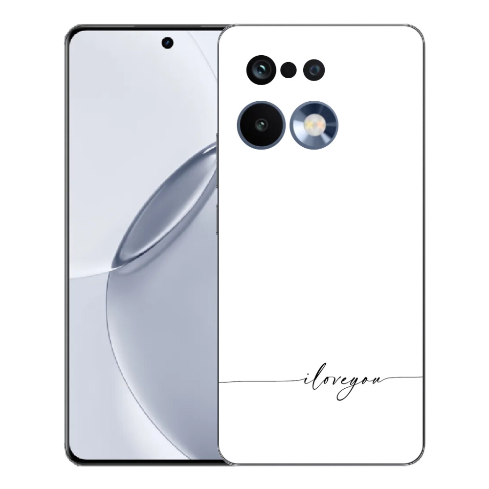 Gelový kryt mmCase na Realme 16 Pro+ - I love you bílé pozadí
