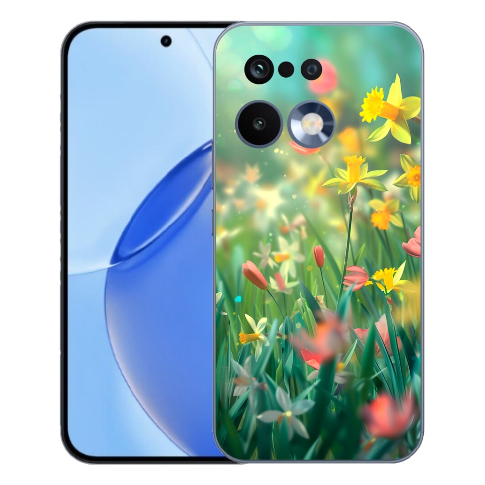 Gelový kryt mmCase na Realme 16 Pro - jarní květy