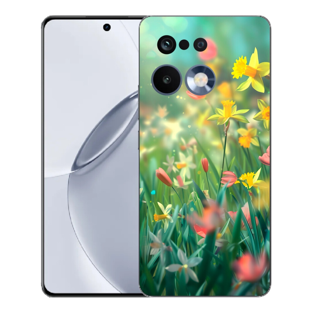 Gelový kryt mmCase na Realme 16 Pro+ - jarní květy