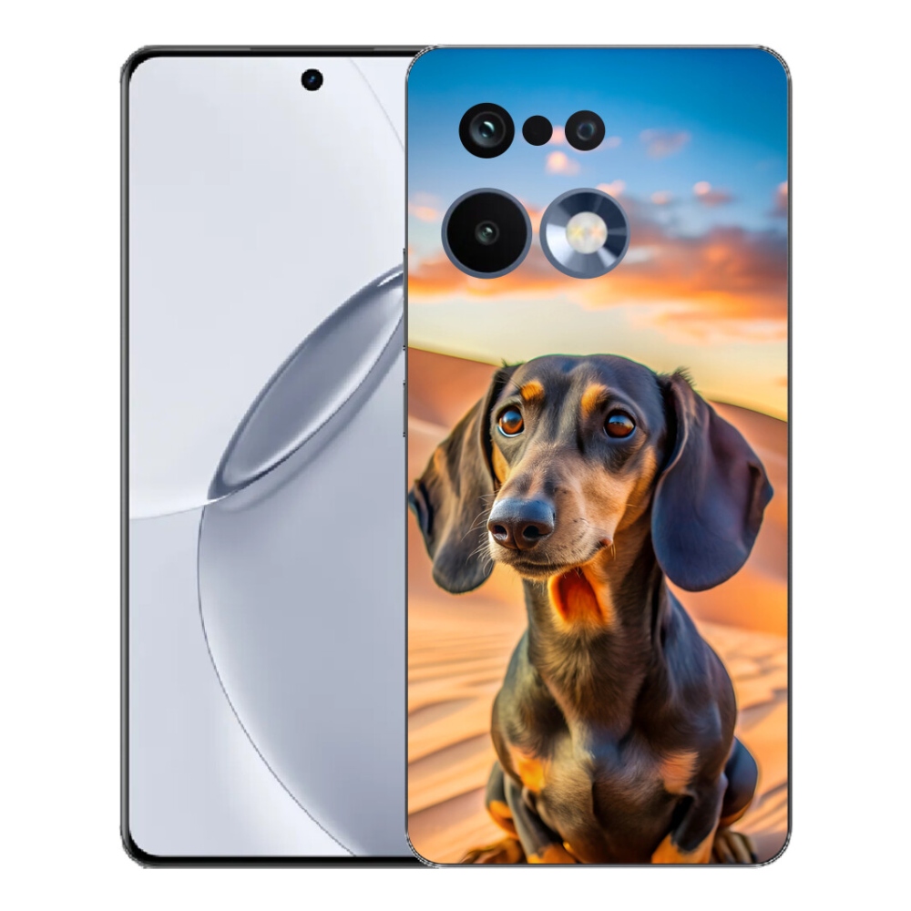 Gelový kryt mmCase na Realme 16 Pro+ - jezevčík 3 