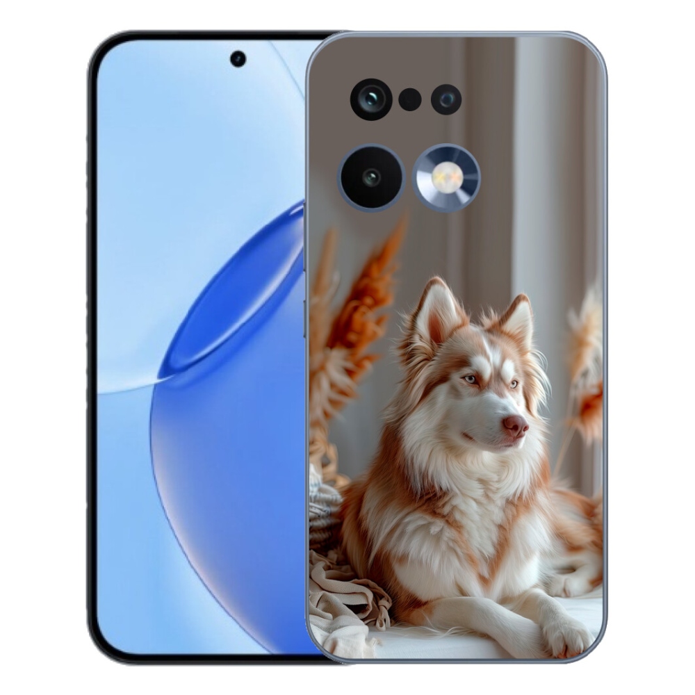Gelový kryt mmCase na Realme 16 Pro - klidný sibiřský husky