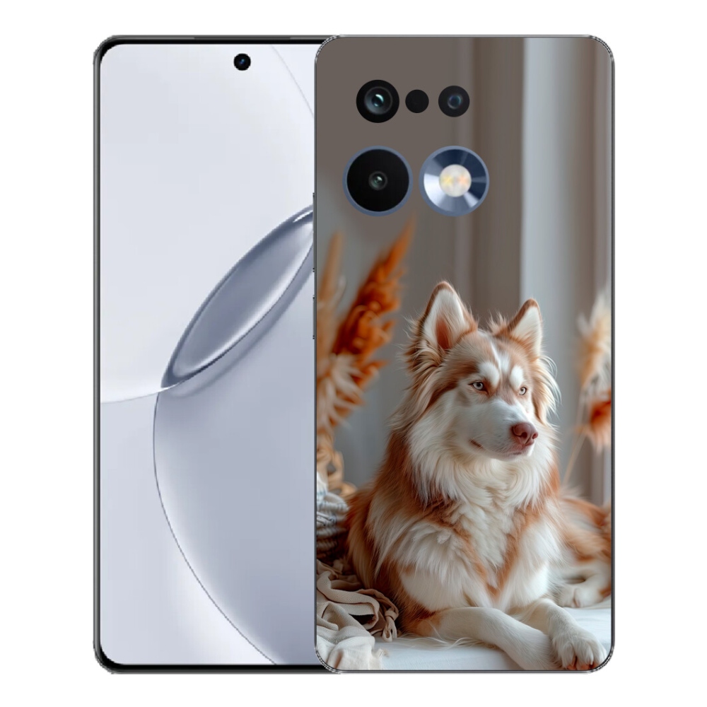 Gelový kryt mmCase na Realme 16 Pro+ - klidný sibiřský husky