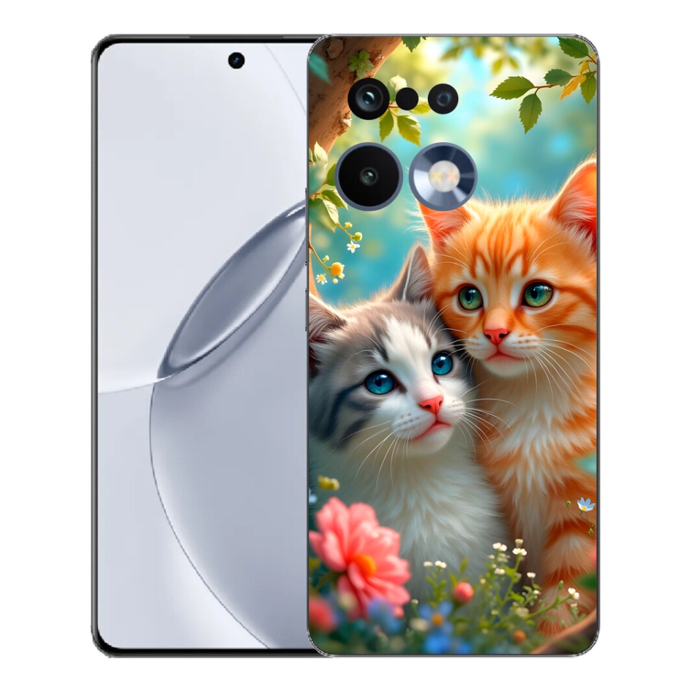 Gelový kryt mmCase na Realme 16 Pro+ - kočičí láska 2