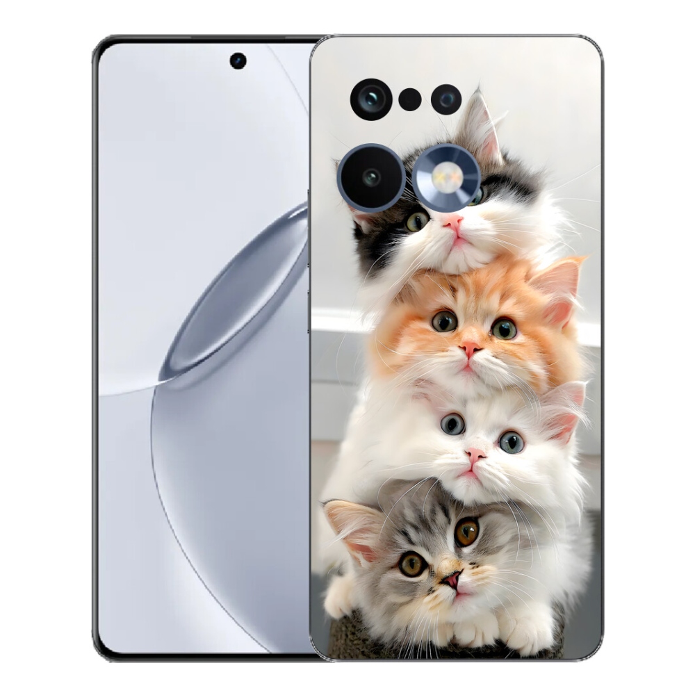 Gelový kryt mmCase na Realme 16 Pro+ - kočičí parta