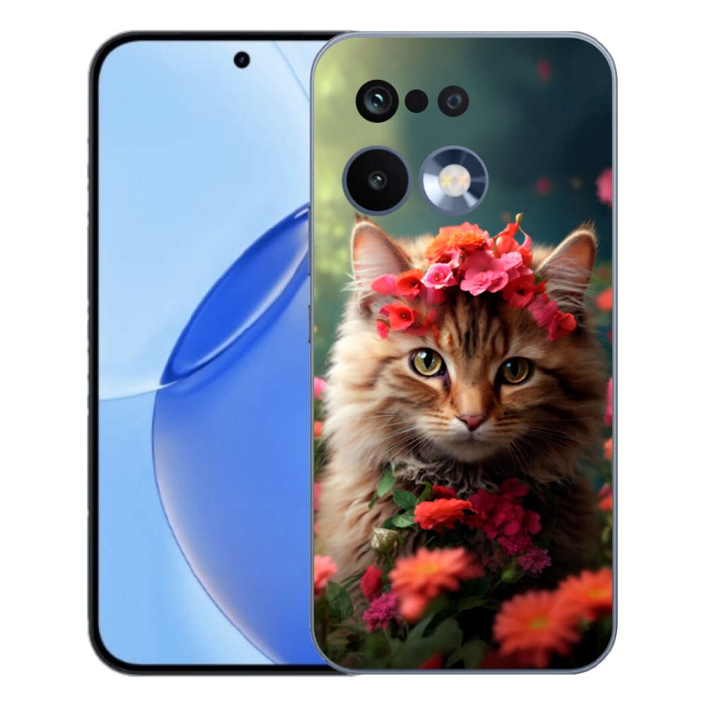 Gelový kryt mmCase na Realme 16 Pro - kočíčí princezna