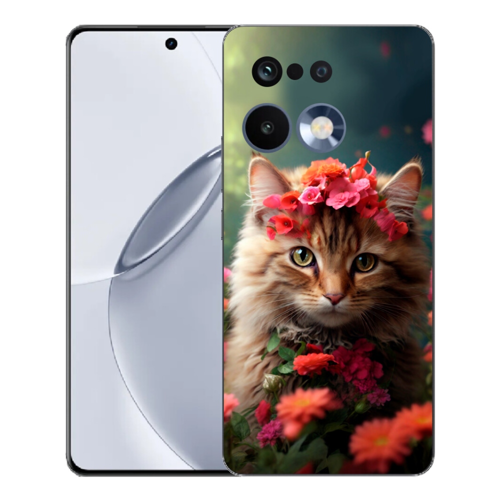 Gelový kryt mmCase na Realme 16 Pro+ - kočíčí princezna