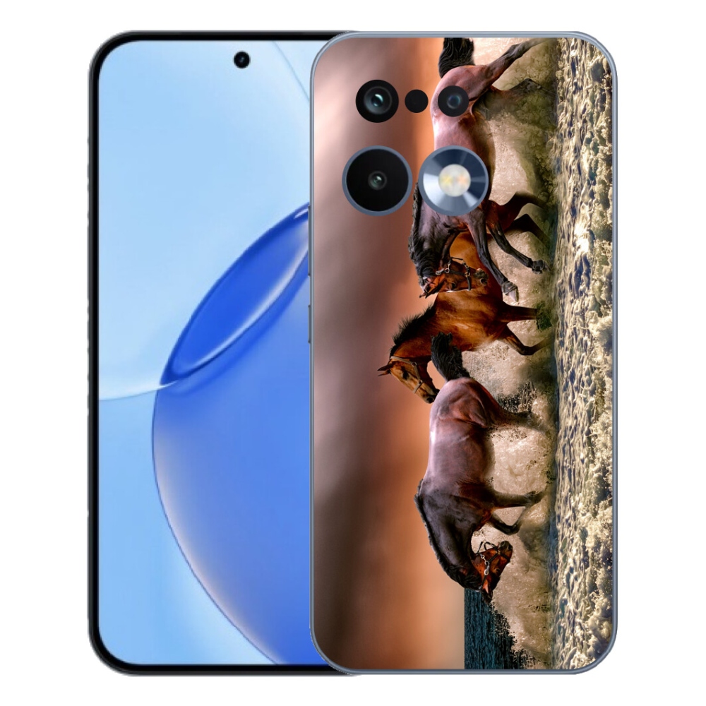 Gelový kryt mmCase na Realme 16 Pro - koně 1