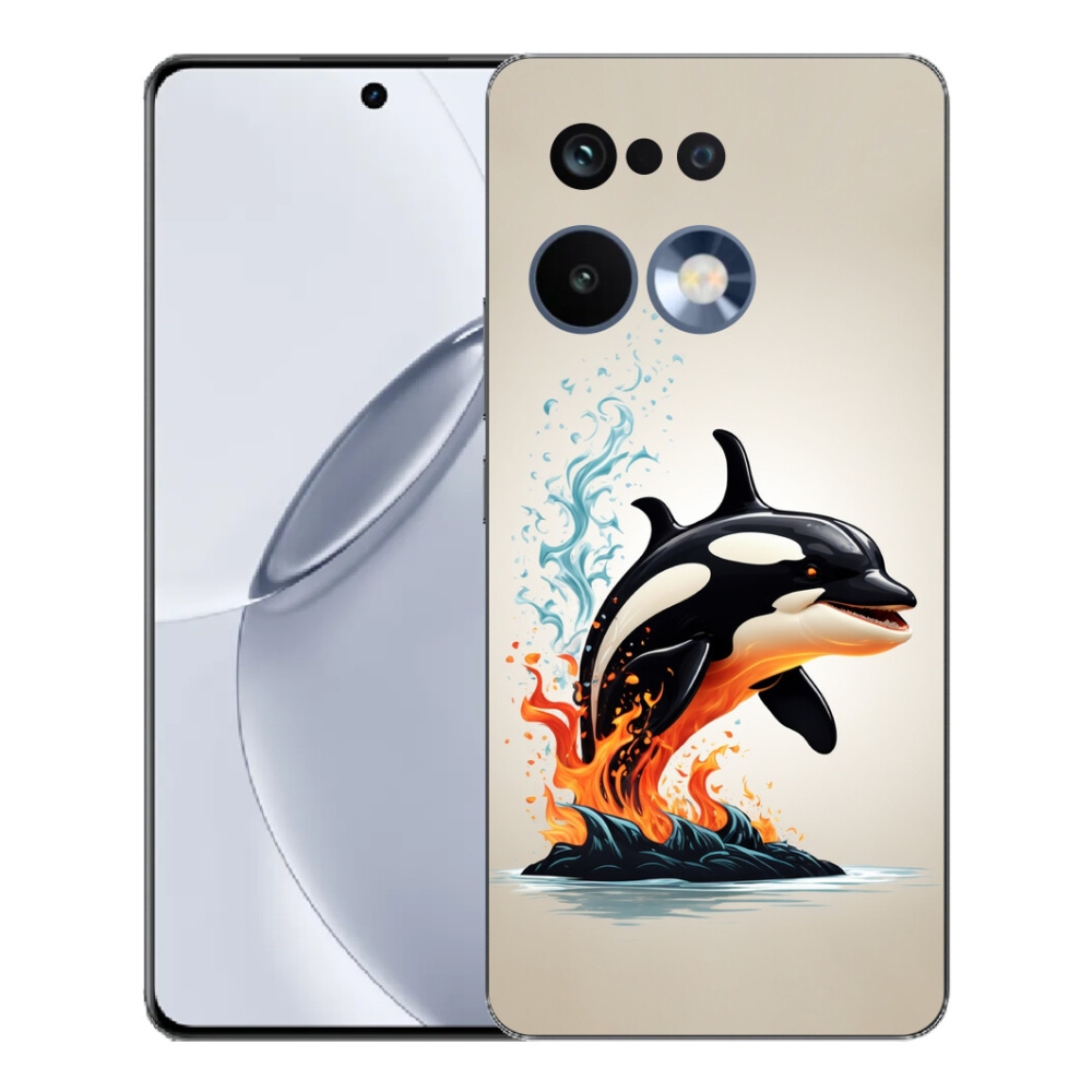 Gelový kryt mmCase na Realme 16 Pro+ - kosatka