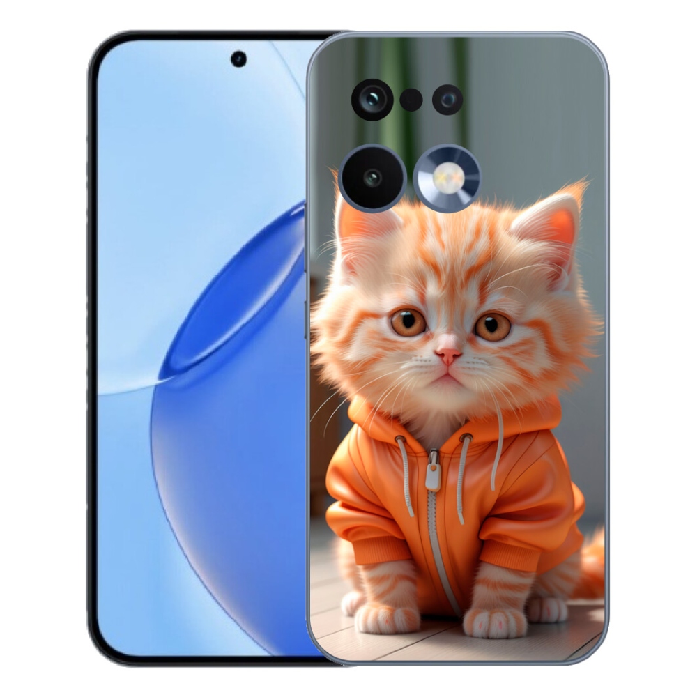 Gelový kryt mmCase na Realme 16 Pro - kotě v mikině