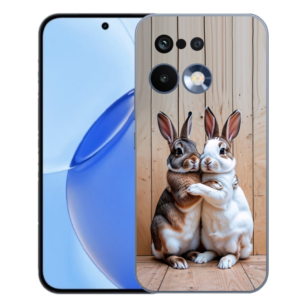 Gelový kryt mmCase na Realme 16 Pro - králičí pár