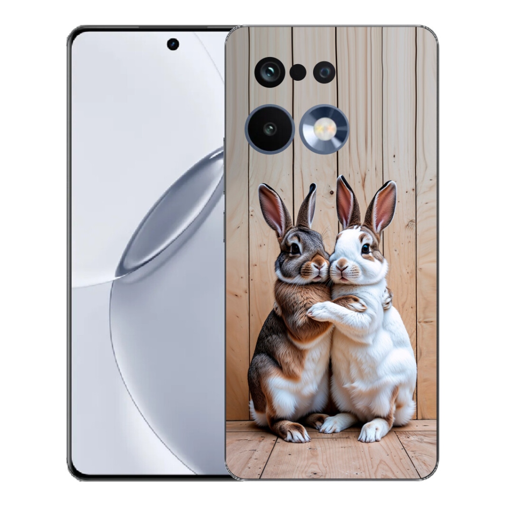Gelový kryt mmCase na Realme 16 Pro+ - králičí pár