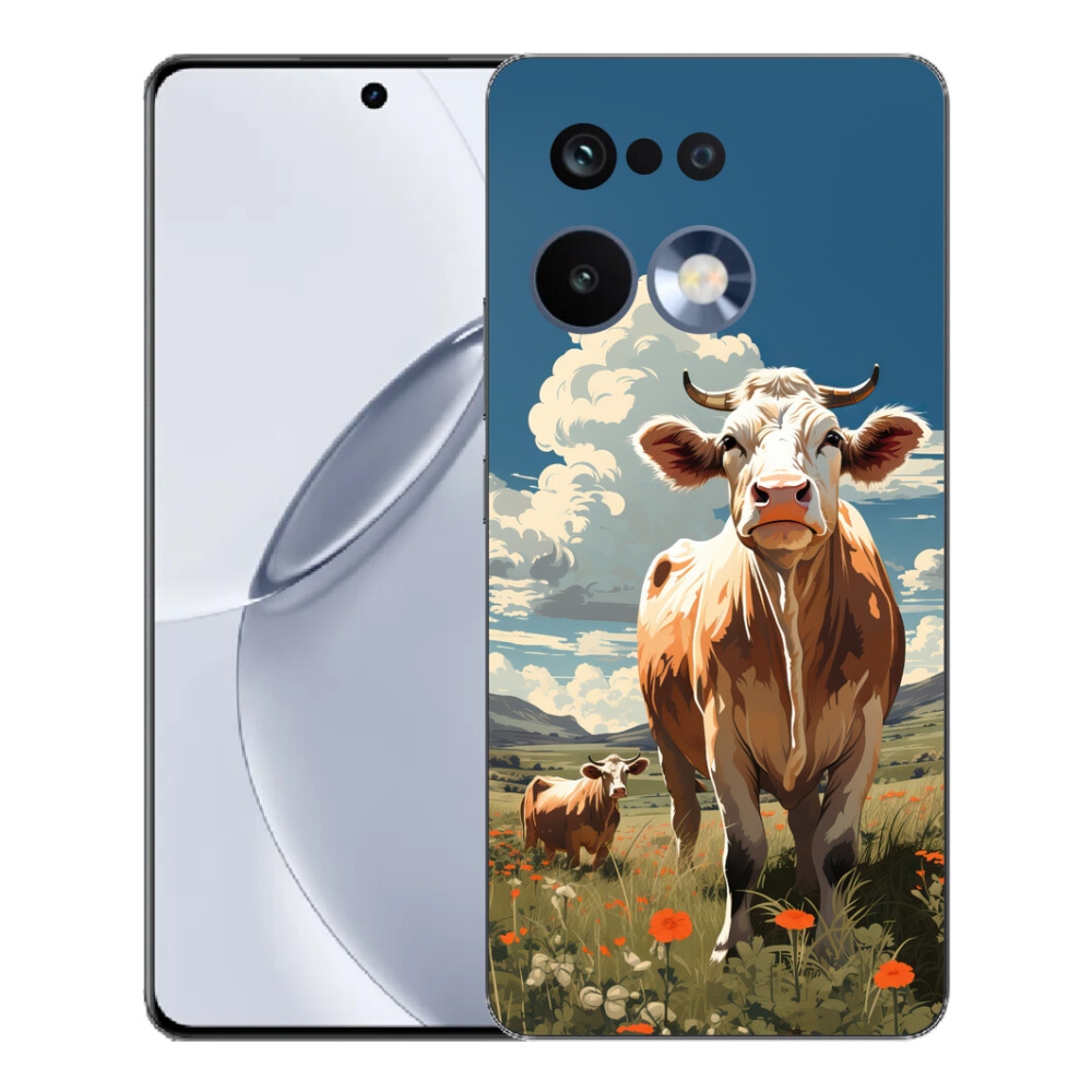 Gelový kryt mmCase na Realme 16 Pro+ - krávy na louce