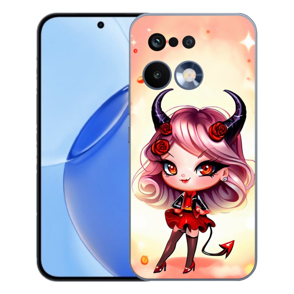 Gelový kryt mmCase na Realme 16 Pro - kreslená čertice