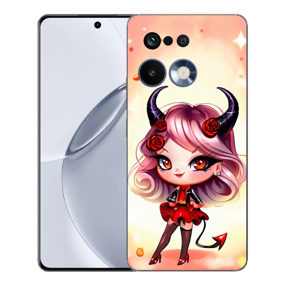 Gelový kryt mmCase na Realme 16 Pro+ - kreslená čertice
