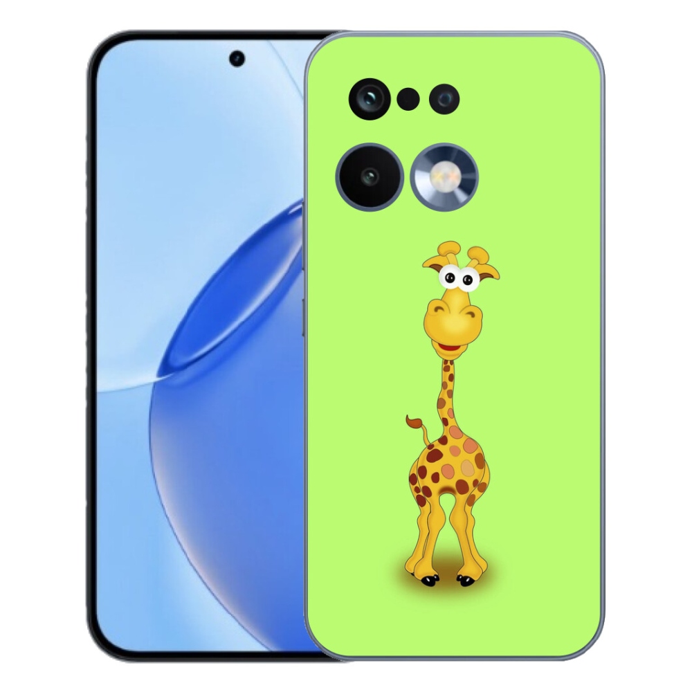 Gelový kryt mmCase na Realme 16 Pro - kreslená žirafa
