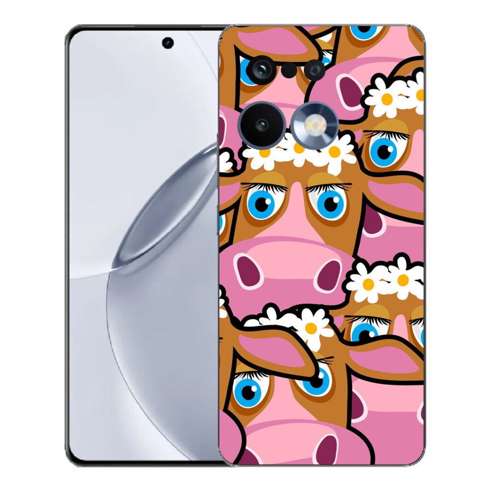 Gelový kryt mmCase na Realme 16 Pro+ - kreslené kravičky