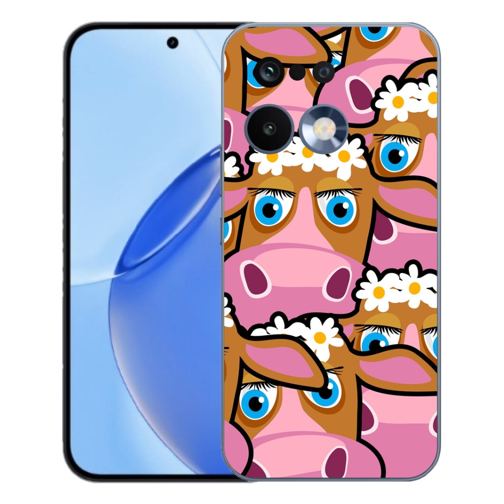 Gelový kryt mmCase na Realme 16 Pro - kreslené kravičky