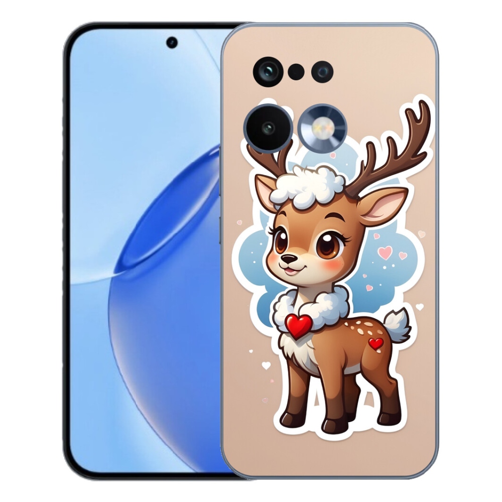 Gelový kryt mmCase na Realme 16 Pro - kreslený sob
