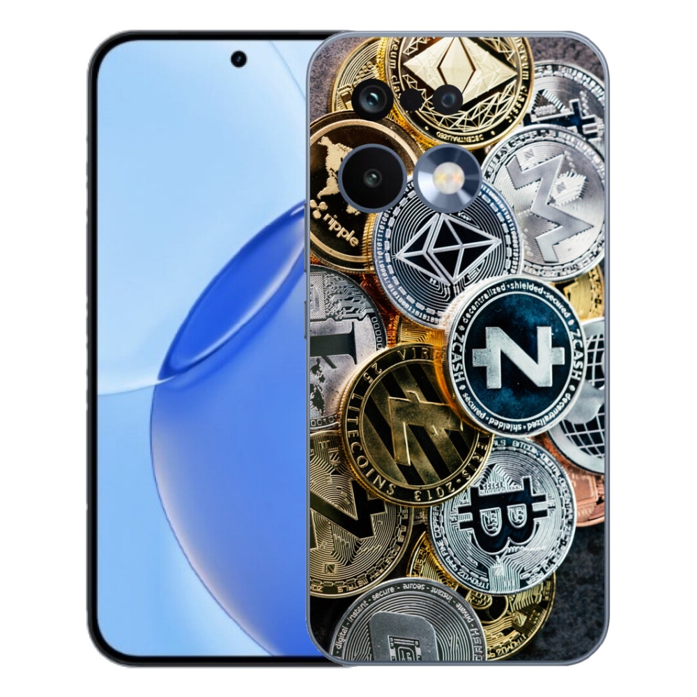 Gelový kryt mmCase na Realme 16 Pro - kryptoměny