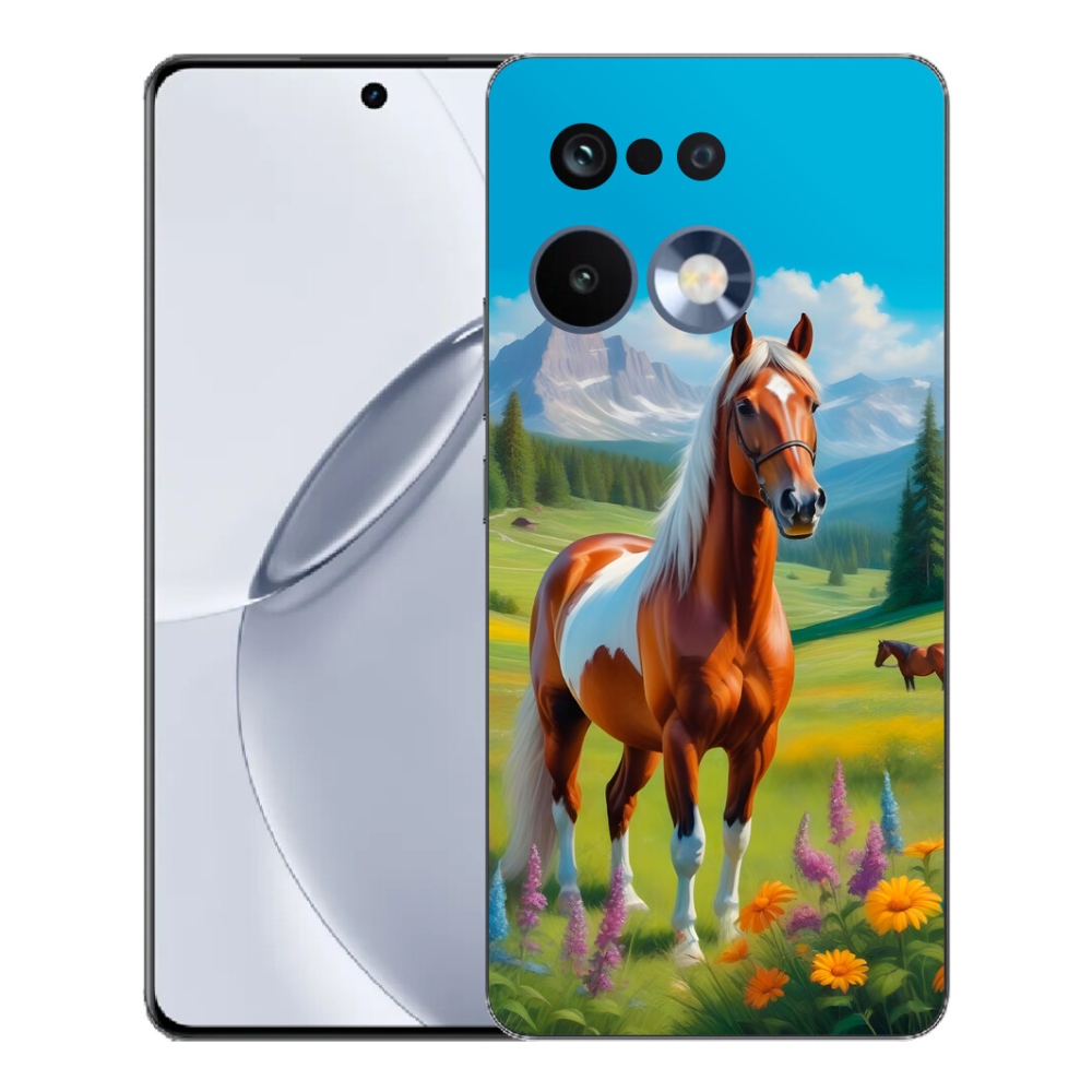 Gelový kryt mmCase na Realme 16 Pro+ - kůň na louce